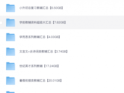 花了199元买来的中小学全科教辅资料,资源稀缺,学习必备!